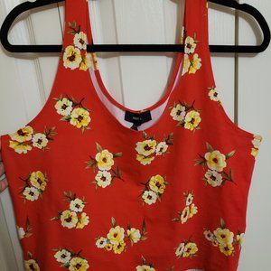 NEVER WORN Forever 21+ Floral Crop Top
